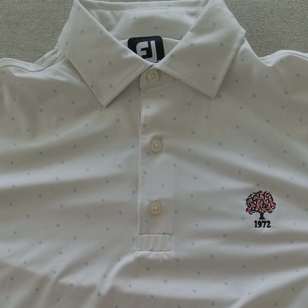 Foot joy polo with logo print